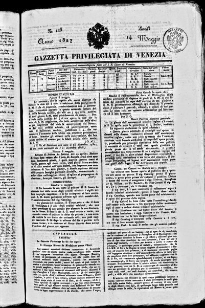 Gazzetta privilegiata di Venezia