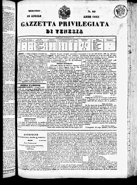 Gazzetta privilegiata di Venezia