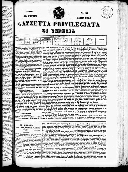 Gazzetta privilegiata di Venezia