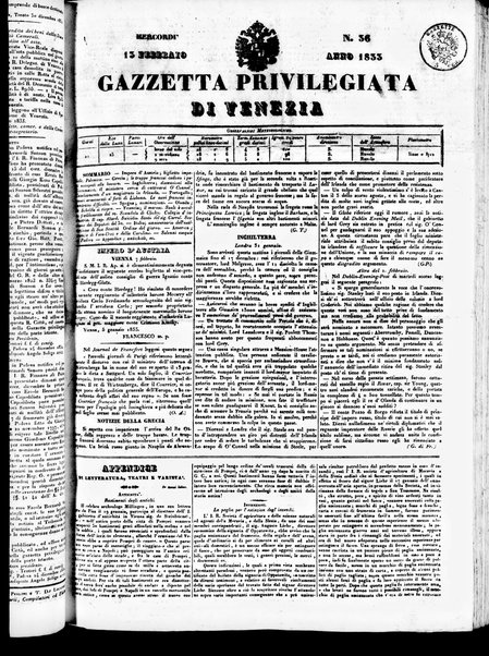 Gazzetta privilegiata di Venezia