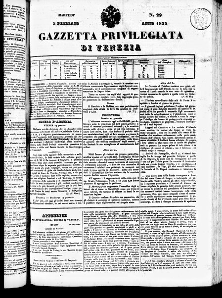 Gazzetta privilegiata di Venezia