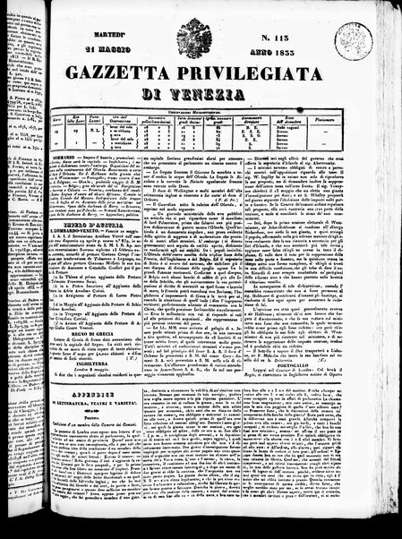 Gazzetta privilegiata di Venezia