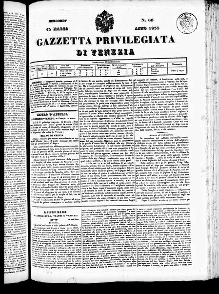 Gazzetta privilegiata di Venezia