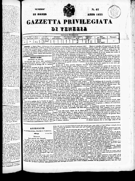 Gazzetta privilegiata di Venezia