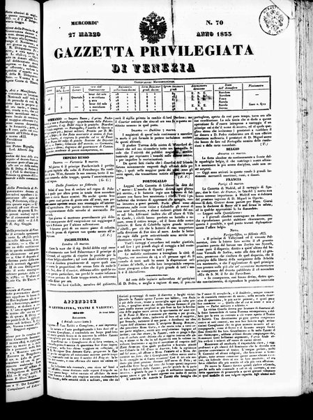 Gazzetta privilegiata di Venezia