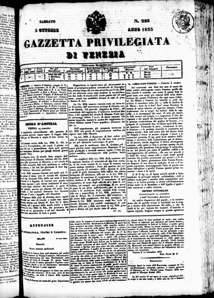 Gazzetta privilegiata di Venezia