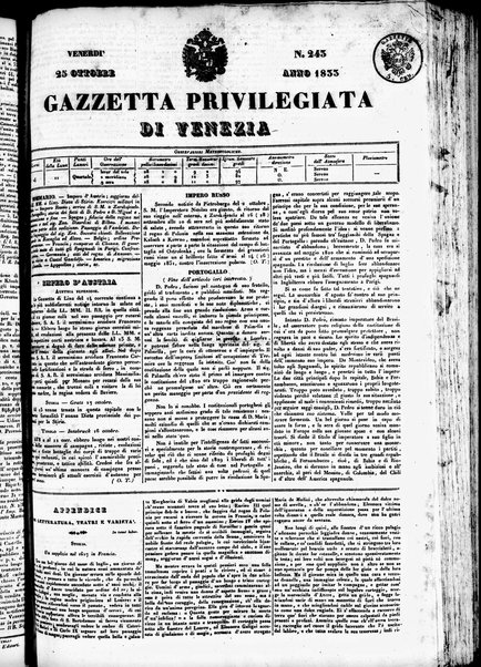 Gazzetta privilegiata di Venezia