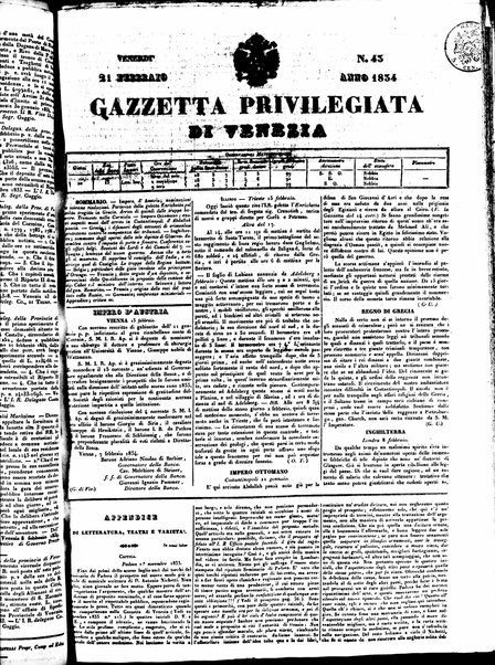 Gazzetta privilegiata di Venezia