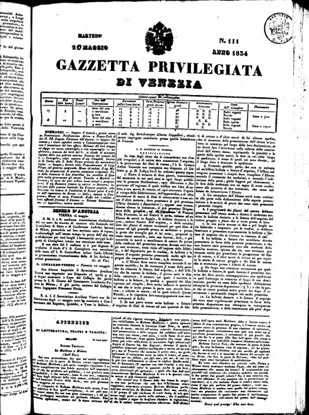 Gazzetta privilegiata di Venezia