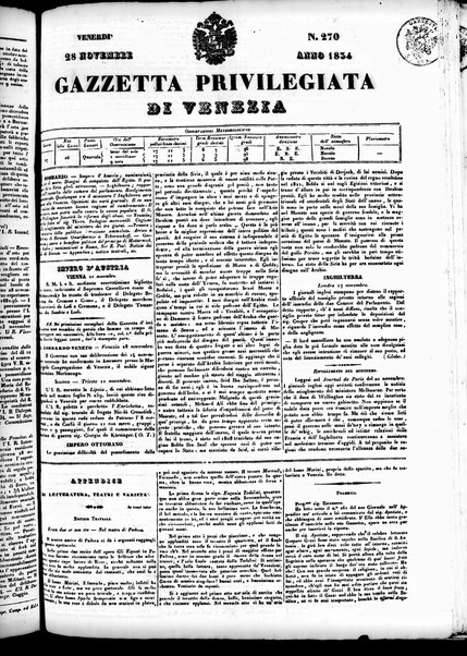 Gazzetta privilegiata di Venezia