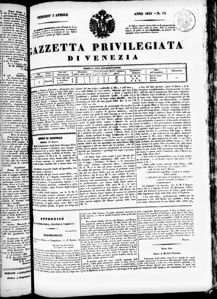 Gazzetta privilegiata di Venezia