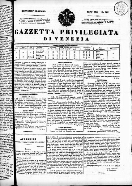 Gazzetta privilegiata di Venezia