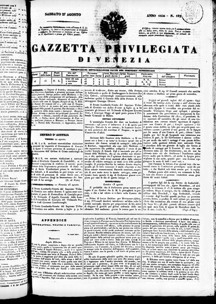 Gazzetta privilegiata di Venezia