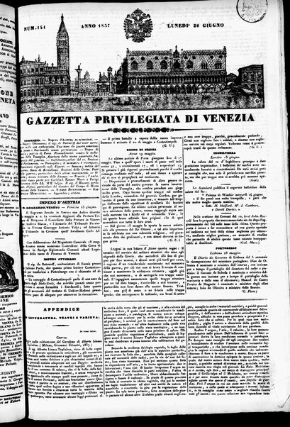 Gazzetta privilegiata di Venezia