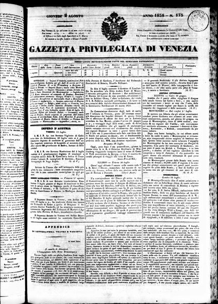 Gazzetta privilegiata di Venezia