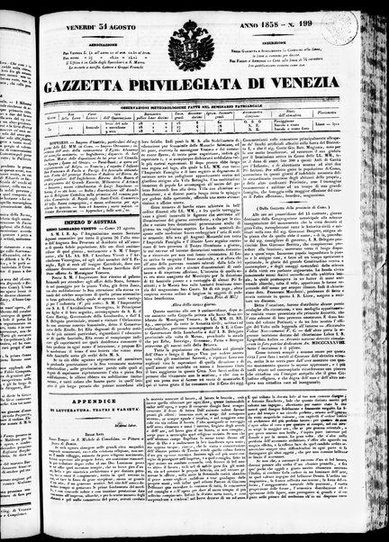 Gazzetta privilegiata di Venezia