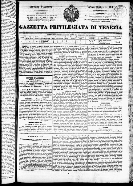 Gazzetta privilegiata di Venezia