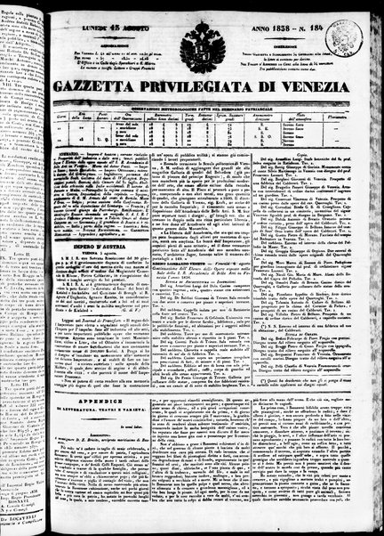 Gazzetta privilegiata di Venezia