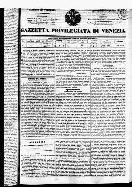 Gazzetta privilegiata di Venezia