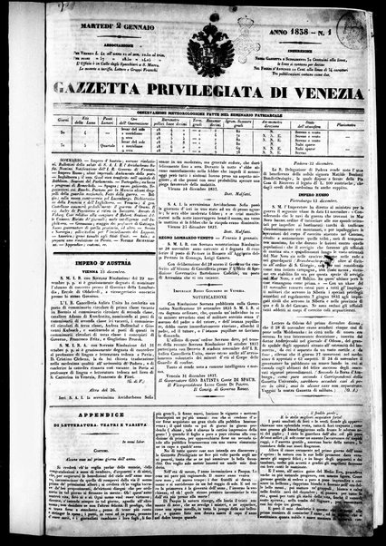 Gazzetta privilegiata di Venezia