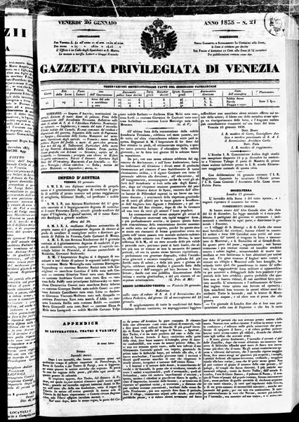 Gazzetta privilegiata di Venezia