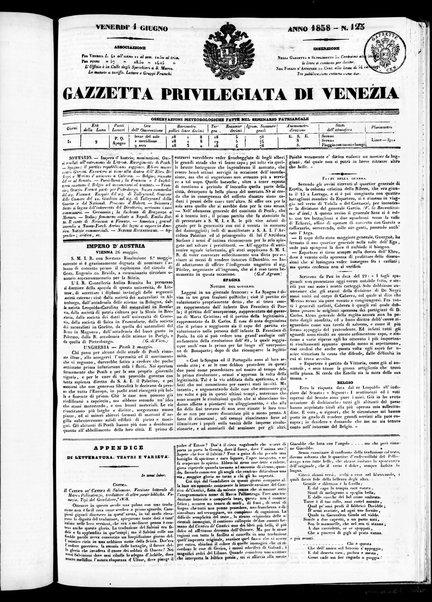 Gazzetta privilegiata di Venezia