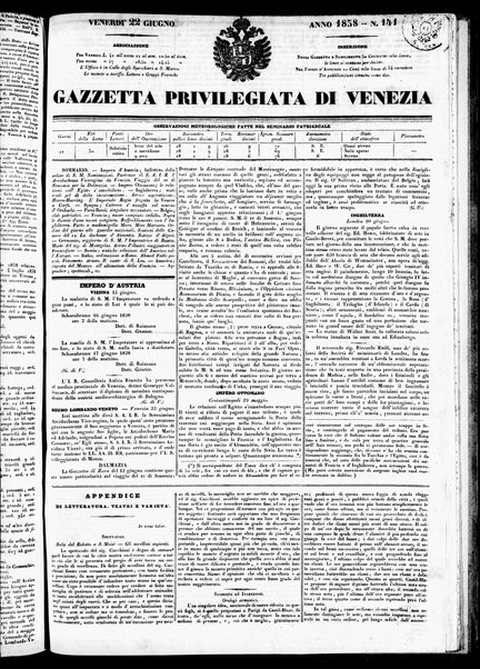 Gazzetta privilegiata di Venezia