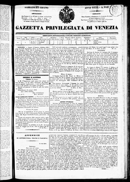 Gazzetta privilegiata di Venezia