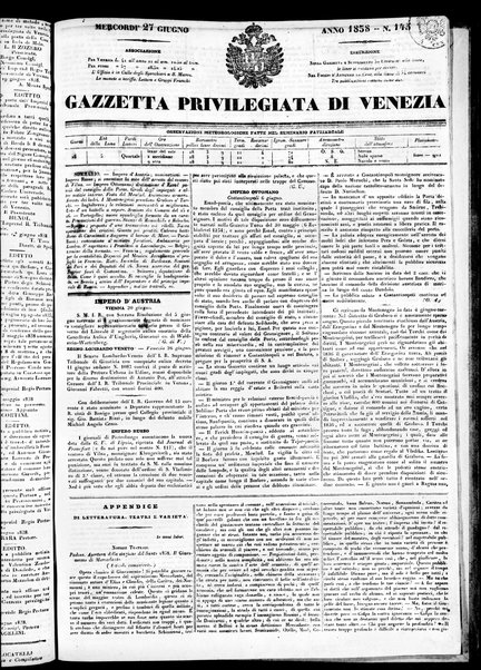 Gazzetta privilegiata di Venezia