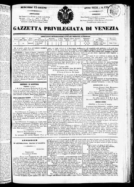 Gazzetta privilegiata di Venezia