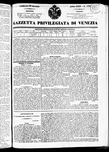 Gazzetta privilegiata di Venezia