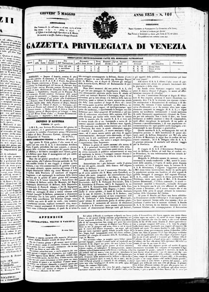 Gazzetta privilegiata di Venezia