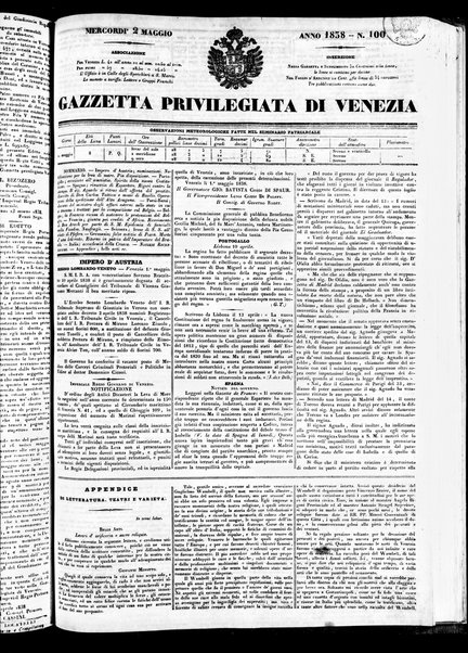 Gazzetta privilegiata di Venezia