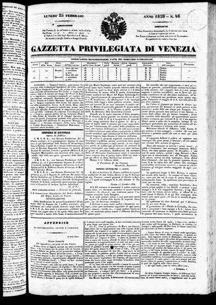 Gazzetta privilegiata di Venezia