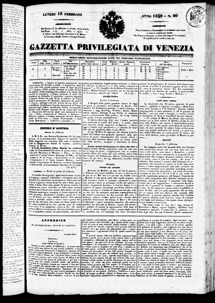 Gazzetta privilegiata di Venezia