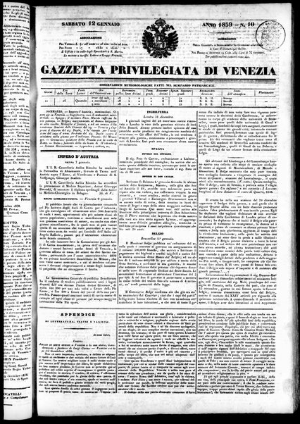 Gazzetta privilegiata di Venezia