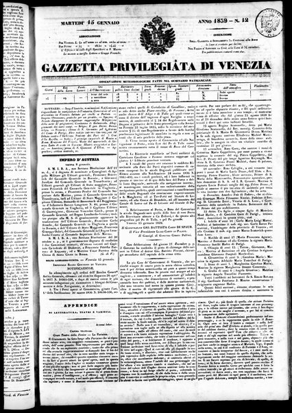 Gazzetta privilegiata di Venezia