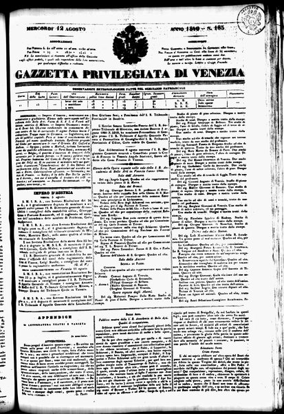 Gazzetta privilegiata di Venezia