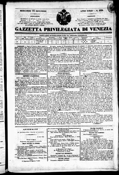 Gazzetta privilegiata di Venezia