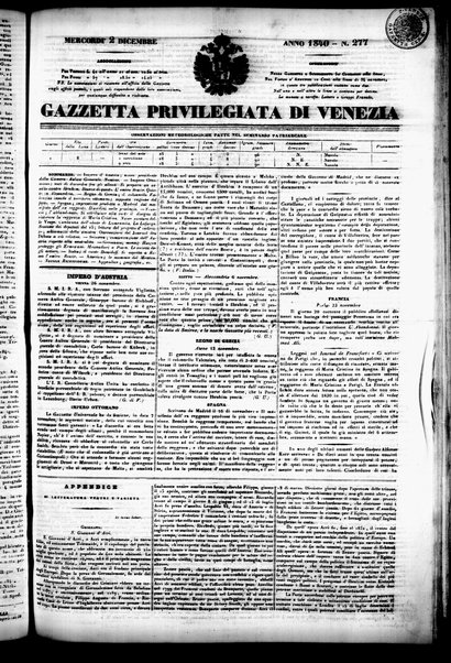 Gazzetta privilegiata di Venezia