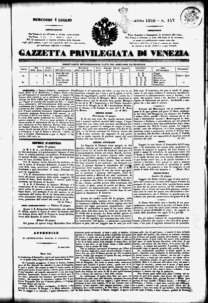 Gazzetta privilegiata di Venezia