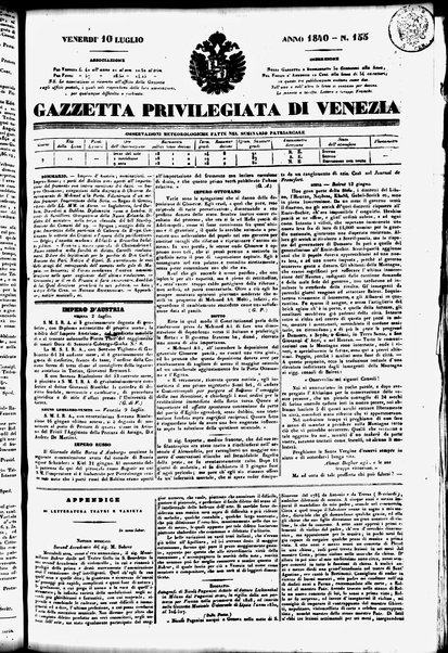 Gazzetta privilegiata di Venezia