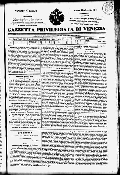 Gazzetta privilegiata di Venezia