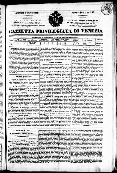 Gazzetta privilegiata di Venezia