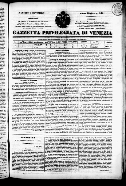 Gazzetta privilegiata di Venezia