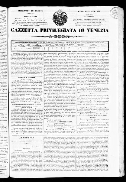 Gazzetta privilegiata di Venezia