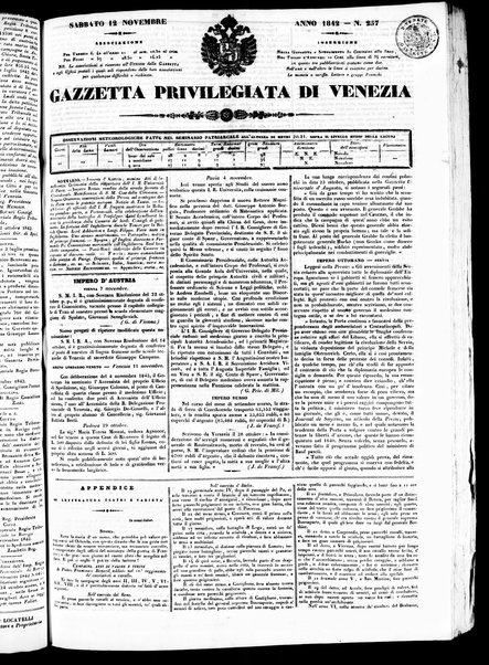 Gazzetta privilegiata di Venezia