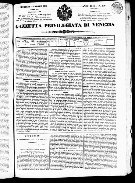 Gazzetta privilegiata di Venezia