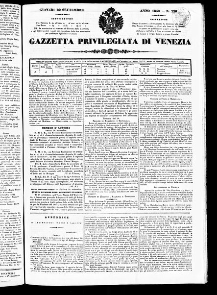 Gazzetta privilegiata di Venezia