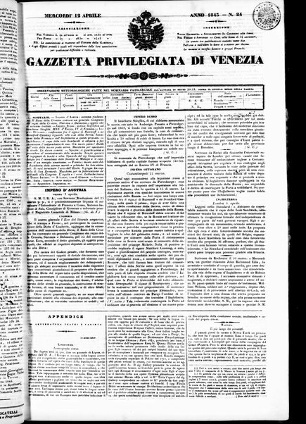 Gazzetta privilegiata di Venezia